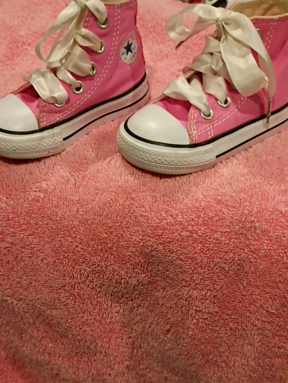 Converse Infants Pink High-Top All Star Sneakers